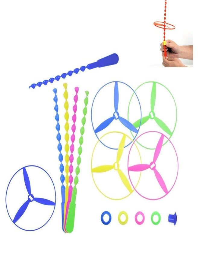 Firstly Traders Spinning Flying Disc Toys for Children, Fun Fly Toys for Indoors Outdoors Children Aged 5 Years Old & Up (6-Pcs), Multicolor Party Favor Gifts for Boys Girls - Image 5